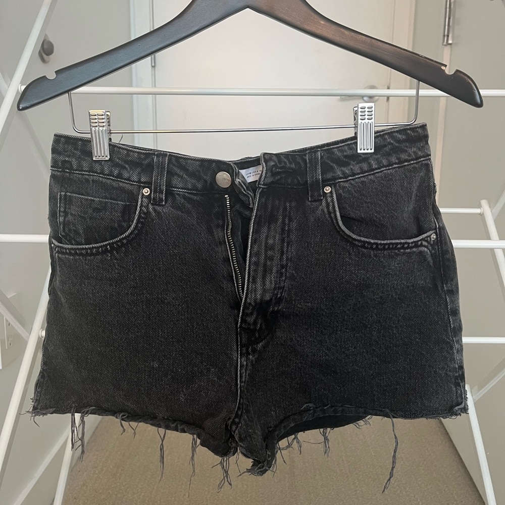 Zara Black Denim Cutoff Shorts
